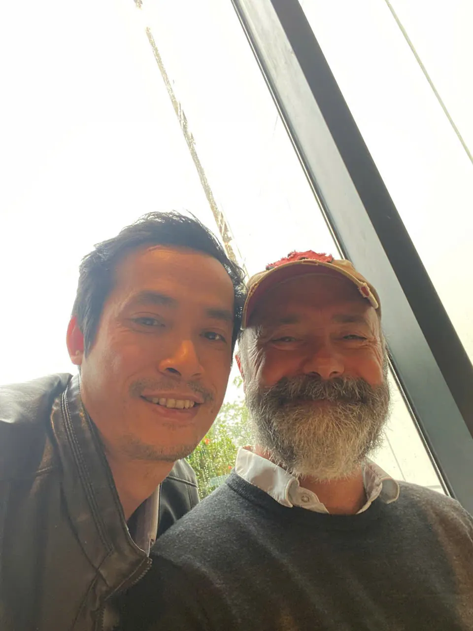Coffee with a visiting buyer